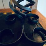 Paret smidesljusstakar svenskt hantverk