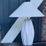 ERBJUDANDE 40% rabatt: Lampfot Keramik Geometric - 2 färger