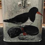 Plåtburk m fågelmotiv