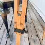 Antik Bälgkamera m stativ och plåtar