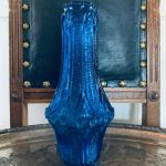 Mörkblå vas 60-tal