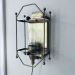 Vägglampa metall - ny sladd