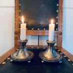 Paret ljusstakar nysilver