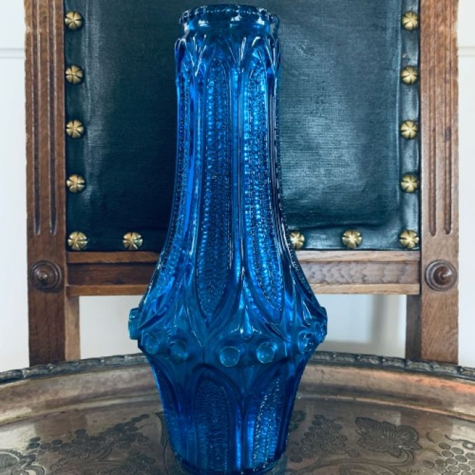 Mörkblå vas 60-tal