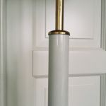 Golvlampa Metall Svart Skärm