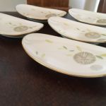 Set med 5 st småfat 50-tal