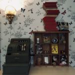 Trälåda med många fack