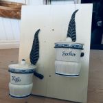 Paret lampetter för krukor etc