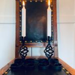 Paret smidesljusstakar svenskt hantverk