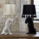 Lampfot Keramik PANTHER - två färger