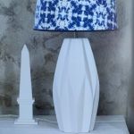 ERBJUDANDE 40% rabatt: Lampfot Keramik Geometric - 2 färger