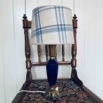 Bordslampa metall och keramik - ny sladd