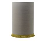 Lampskärm Carolin Cylindrisk med frans - 2 storlekar - 2 färger - flera fransfärger