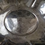 Nysilverbricka trähandtag