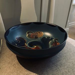 Träskål Kurbitsmålad (allmogemålad)