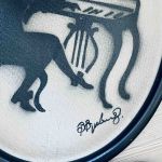 Set med 3 ovala tavlor