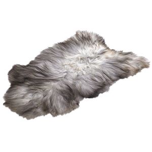 NYHET: Kammad Isländsk Fårskinnsfäll GEIR - färg Natural Grey