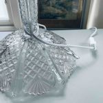 Lampfot glas mässing