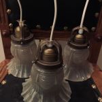 Set med 3 st fönsterlampor - ny el