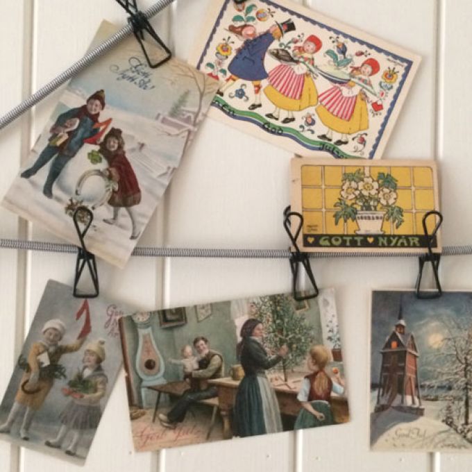 Vykort - Julhälsningar - set med 6 st