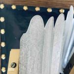 Paret vägglampor glas