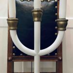 Ljusstake 3 armar vitmålad