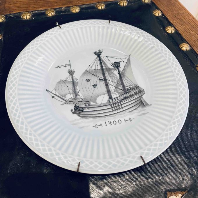 Tallrik Rörstrand Skepp 1400