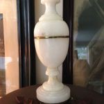 Bordslampa Marmor med ny skärm och el