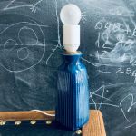 Bordslampa Rörstrand stengods - ny el