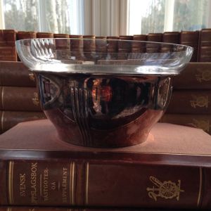 Vas Nysilver med Glasinsats