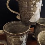 Set m 3 st handdrejade muggar