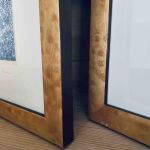 Paret vackra träramar med pastelliga motiv