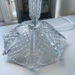 Lampfot glas mässing