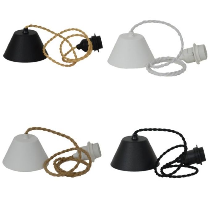 Upphäng Canberra Twistad Tygkabel - 4 färger