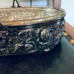 Korg nysilver med glasinsats