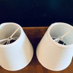 Paret lampettskärmar vita (nya)