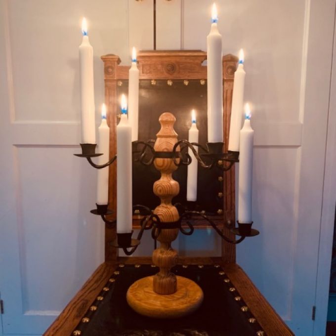 Kandelaber för 8 ljus