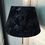 Golvlampa Metall Svart Skärm