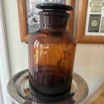 Apoteksburk 1000 ml Glas med glaslock