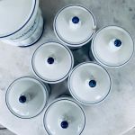 Set med porslinsburkar - Maja - Gefle - 13 delar