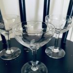Set med 3 likörglas
