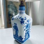 Lampfot keramik kinesiskt mönster - ny sladd