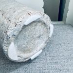 Glasvas i grönt handmålad