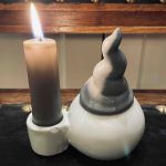 Tomteljusstake keramik