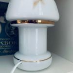 Glaslampa med marmoreffekt - ny el