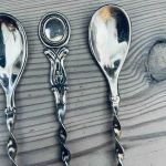 Set med 6 långsmala teskedar