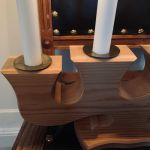 Maffig adventsljusstak trä