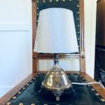 Bordslampa nysilver - ny sladd