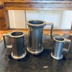 Tre tennmått stämpel