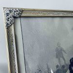 Metallram m äldre tidningsurklipp - Jultorget i Kristiania